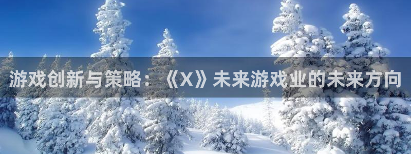 杏耀lvnces官网：游戏创新与策略：《X》未来游戏业的未来方向